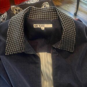 Mr Turk  Blue Velvet Jacket